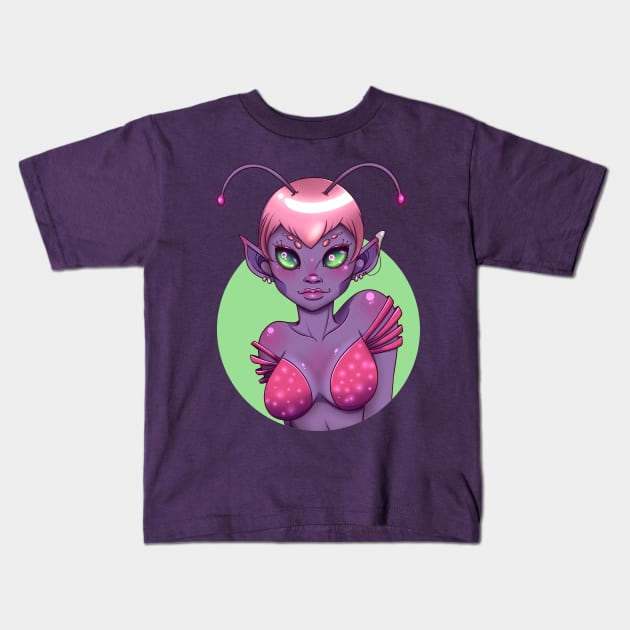 Alien Sea Creature Kids T-Shirt by PeppermintKamz